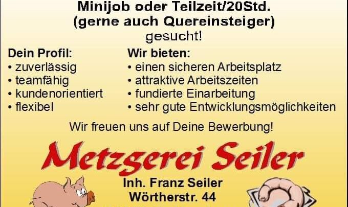 Verkäufer m/w/d Metzgerei Seiler