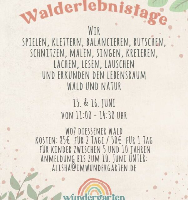 Walderlebnistage Walderlebnistage
