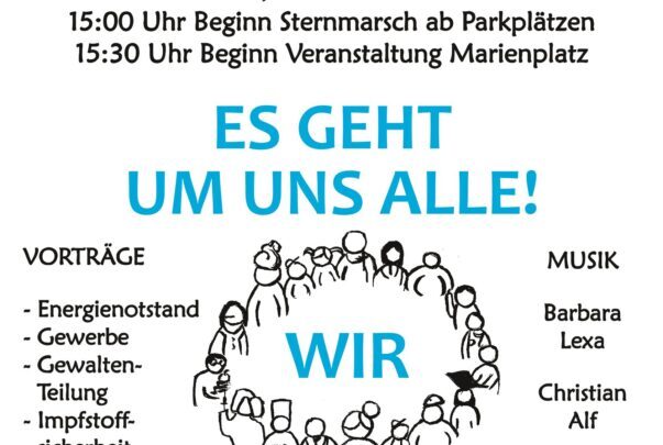 Sternmarsch Weilheim 08.10.2022: Einzelne Reden als Aufzeichnung.                                      Heute: Ernstfried Prade