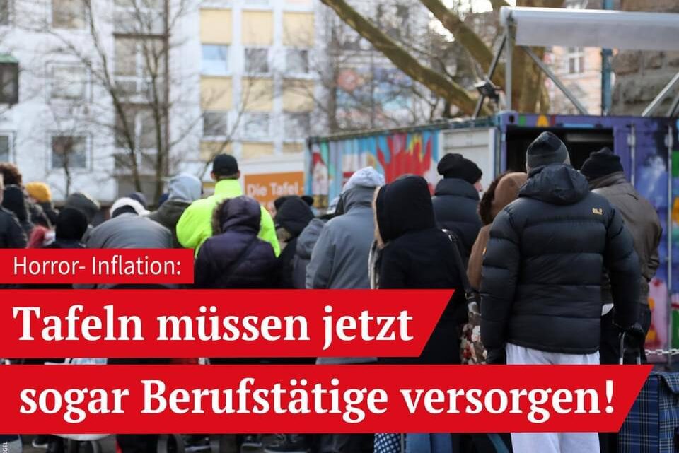 Horror-Inflation: Tafeln müssen jetzt sogar Berufstätige versorgen! Horror-Inflation: Tafeln müssen jetzt sogar Berufstätige versorgen!
